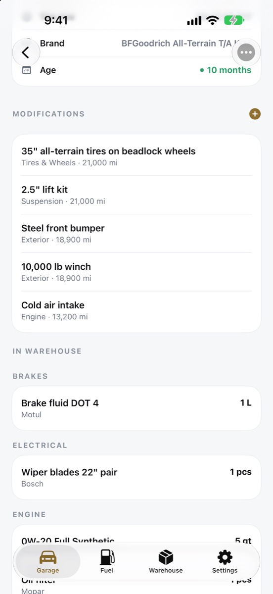 Tires, wheels and modifications