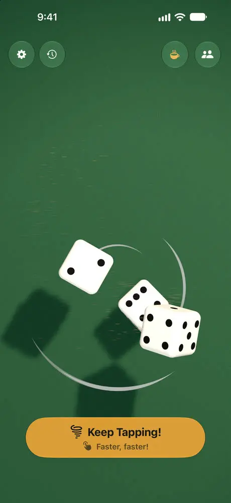 LuckyRoll: tři 3D kostky roztočené v Kostkovém tornádu